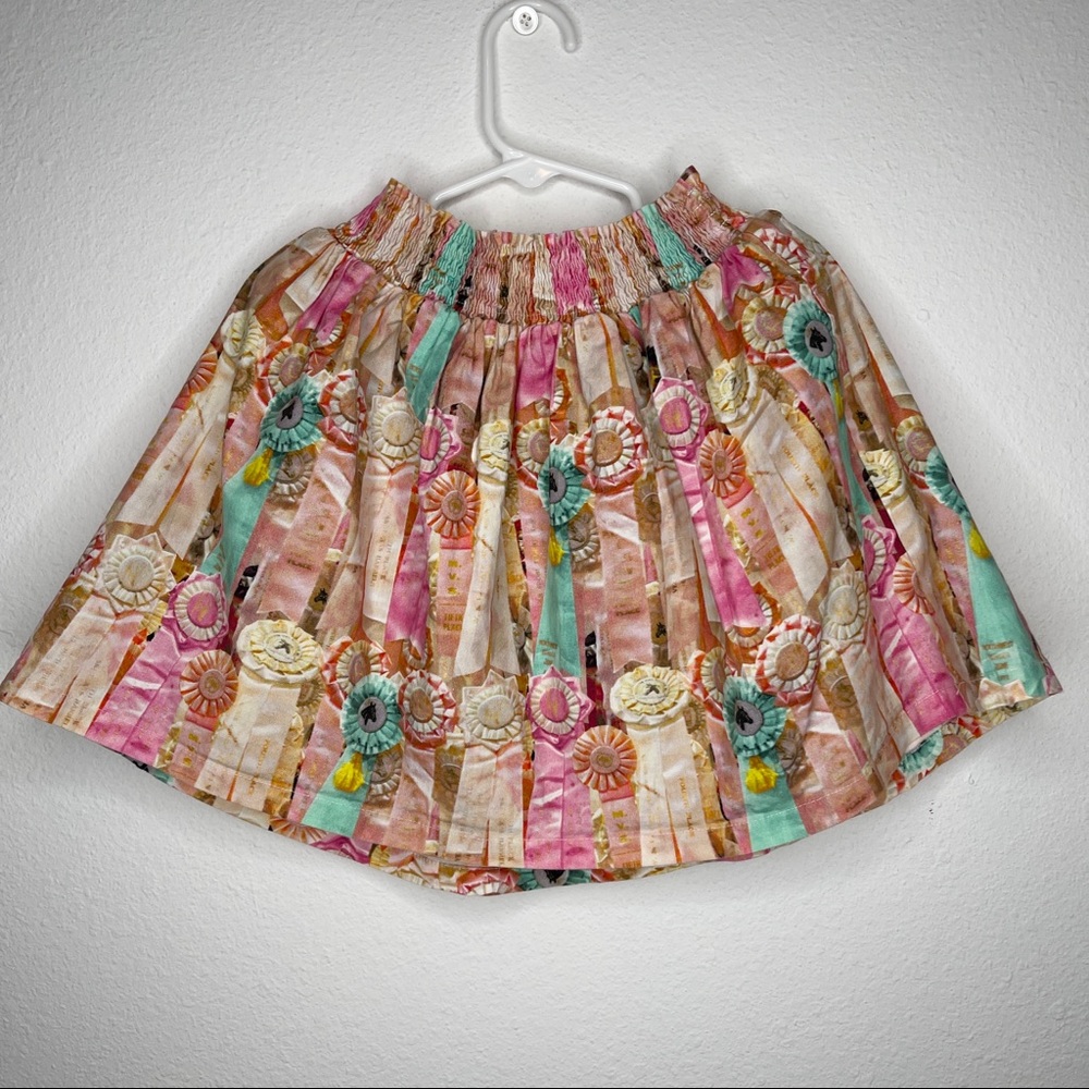 Paper wings horse ribbons medals skirt smocked girls Sz 6